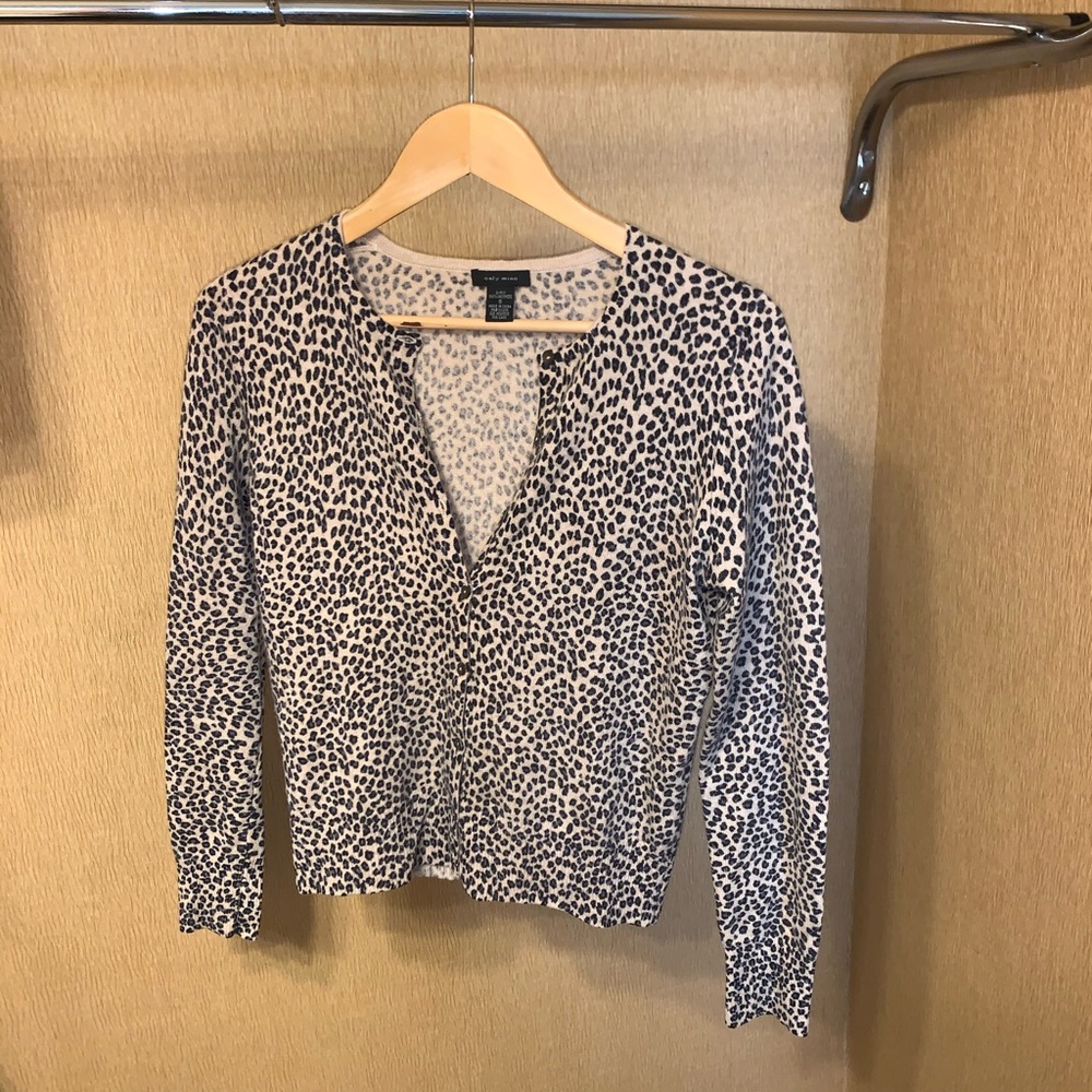 100% Cashmere leopard cardigan, Only Mine, Size S